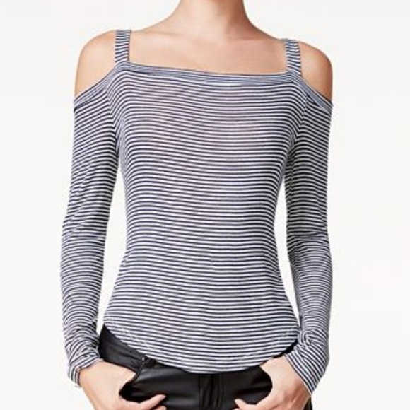 Chelsea Sky Cold Shoulder Top - Picture 1 of 5